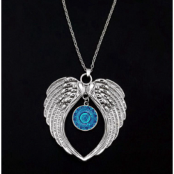 2022 New Jewelry Fashion Charm Big Wings Pendant Necklace Madonna Temple Budista Zen Temple Yoga Gio