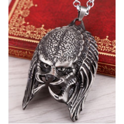 AVP Alien vs. Predator 3D realistic mask helmet pendant long necklace pendant