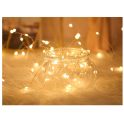 1Meter LED Battery Mini LED Copper Wire String Fairy Lights Christmas Wedding/Par