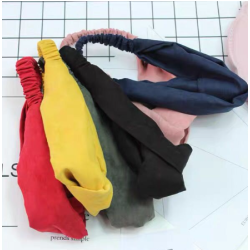 12Pcs Plain Women Elastic Turban Head Wrap Headband Twisted Hair Band- High Qualityhair