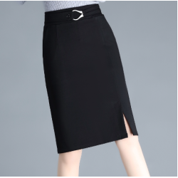 Black Bodycon Skirt Skirt Women's Autumn and Winter