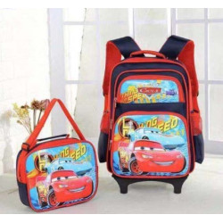 (hot)Cartoon children's trolley case flash wheel suitcase universal wheel student schoolbag backpac