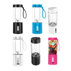 One-handed Drinking Juicer Cup Portable Smoothie Blender for Travel Camping