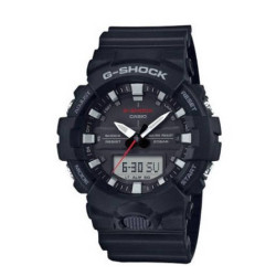 (100 original) Casio G Shock (GA 800 1ADR) Black Resin Strap Shock Resistant 200 Meter Dual Time Watch