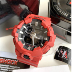 (100 original) Original G Shock GA700 4A Front Button Anadigi Red GA700