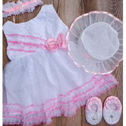 12mo Toddler Baby Girl Dress Set Christening Dress Baby Needs Baptismal out