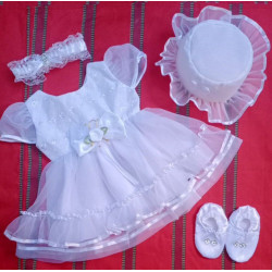 12mo Baptismal Dress Set Christening Dress Baby Needs Baptismal outfit Baby Girl Dress