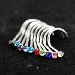 10 pcs Punk Style Piercing Nose Lip Jewelry Body Jewelry For Man Women Studs 2mm Pick Free