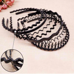 12Pcs Korea Wild Men Women Wave Headband Plastic Headband Trend Jewelry Accessoriesready stock