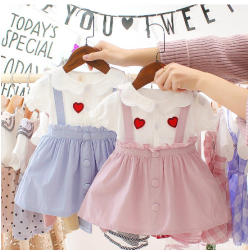 0-4 years old 6879 9 months baby summer dress 0-1 year old girl Princess Dress 2 to 3 little girl