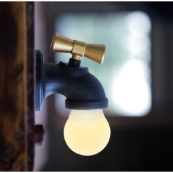 Led Faucet Night Light Tap Light Creative Retro Smart Sound and Light Control Induction USB Charging