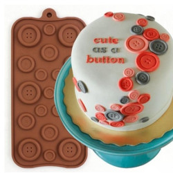 Buttons Silicone mold Choco molder