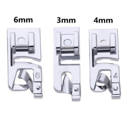 3Pcs sewing accessories Narrow Rolled Hem Sewing Machine Presser Foot Set Household sewing tools embroidery hoop