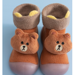 3D Character Baby Shoes - Brown BEAR, XL