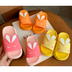 Bunny Ears Design Slippers For Girls Summer Footwear Flip Flops High Quantity Slides Cartoons