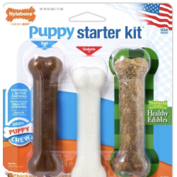 Nylabone Puppy Chew Starter Kit Triple Pack Puppy Chew Toy