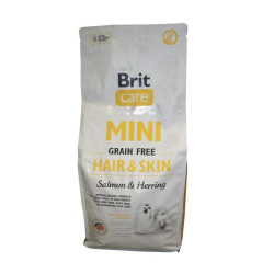 Brit Care Mini Adult Grain Free Hair and Skin Salmon and Herring Dry Dog Food 2kg