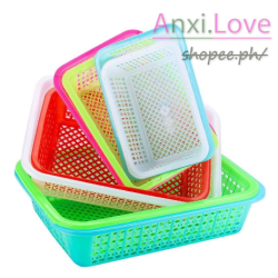 CM home Rectangular Plastic Drain Basket Kitchen Vegetables Fruit And Vegetable