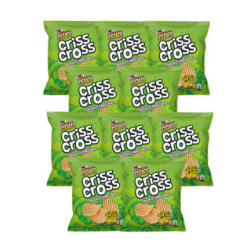 Criss Cross Cheesy Sour Cream & Onion Snack 20g (Set Of 10)