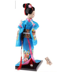 Japanese Geisha Kimono Doll Ornaments Crafts Home Decoration 2 Beautiful Japanese Geisha Kimono Doll Ornaments for Home Décor