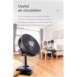 BIG SIZE CLIP FAN OEM 2000MAH JISULIFE F7B 4000MAH Rechargeable 360 Adjustable Baby Stroller Fans B