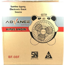 Digital Fan Advance BF08F Model King Panda SNI White Black