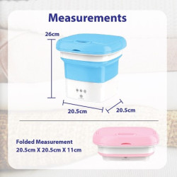 Fully Automatic Mini Portable Folding Washing Machine with Dryer