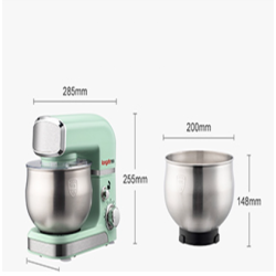 MONDIAL stand mixer 1200W large desktop 5.5L food mixer, multi-function mixer 304 stainless steel